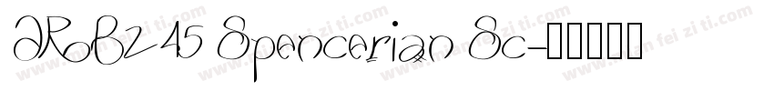 ARB245 Spencerian Sc字体转换